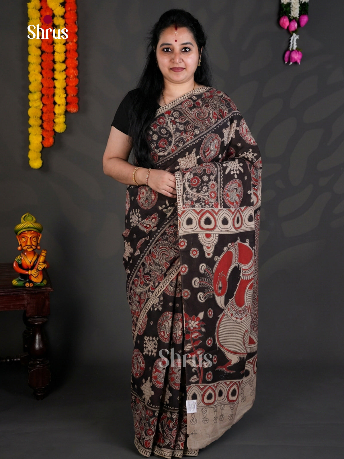 EBS01647 - kalamkari-cotton - Saree - Shop on Shrus.com