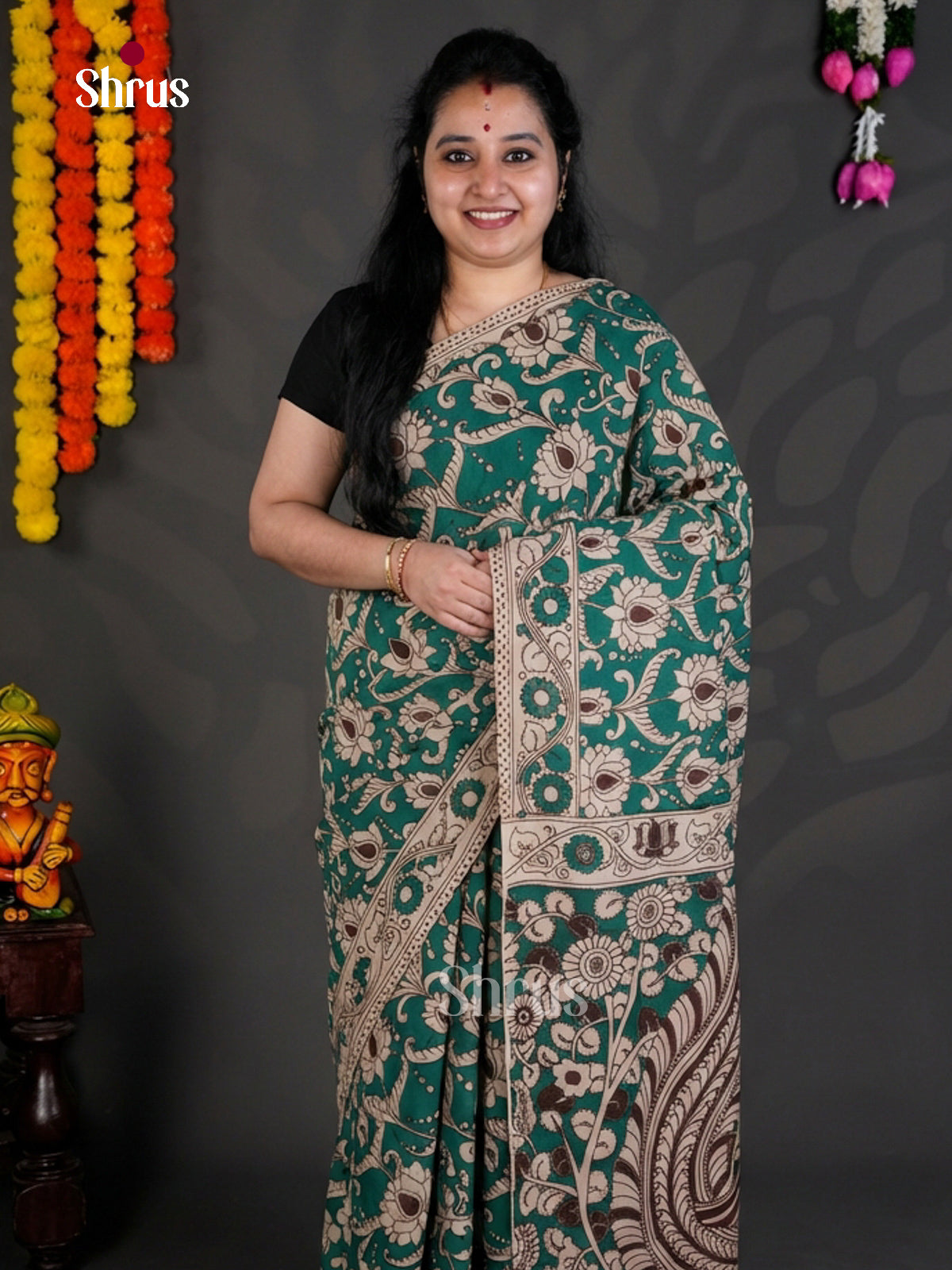 EBS01648 - kalamkari-cotton - Saree - Shop on Shrus.com