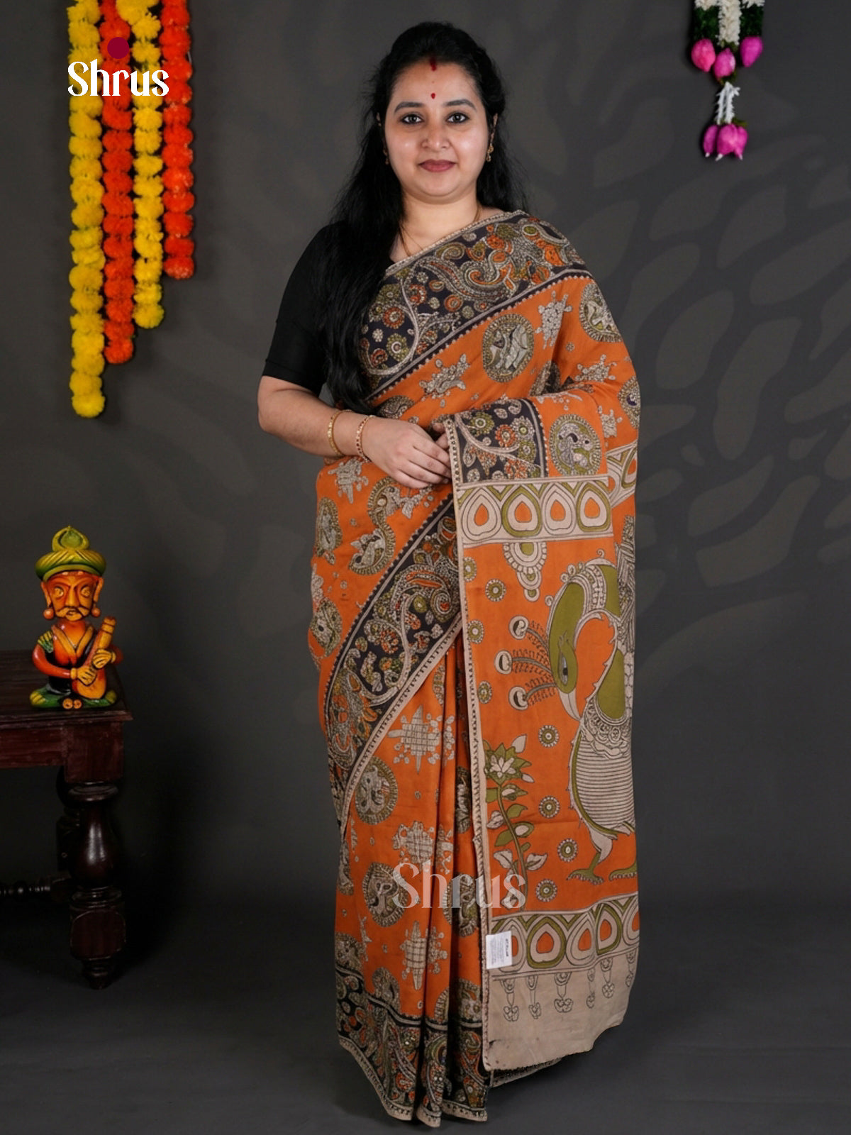 EBS01649 - kalamkari-cotton - Saree - Shop on Shrus.com
