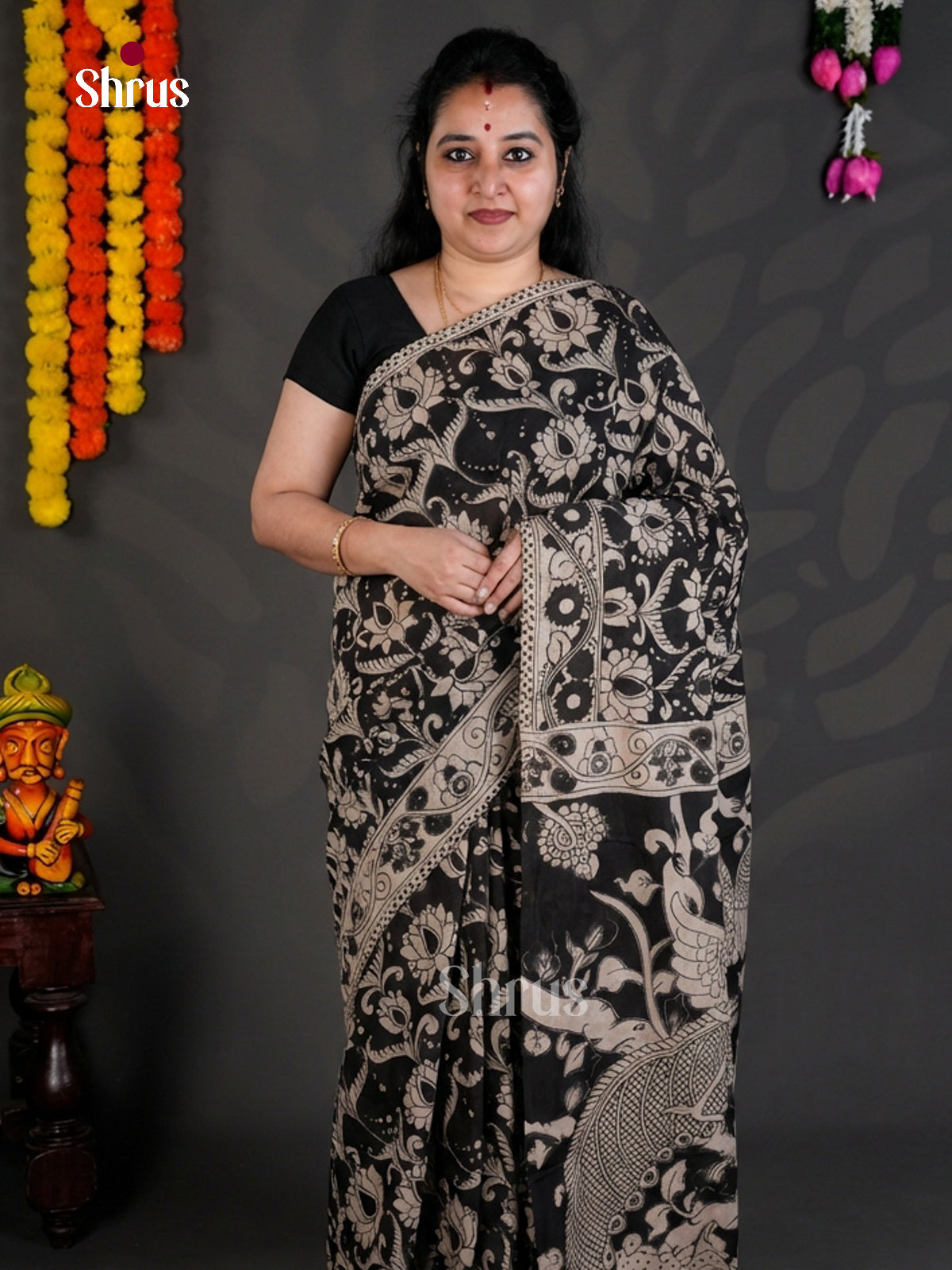 EBS01650 - kalamkari-cotton - Saree - Shop on Shrus.com