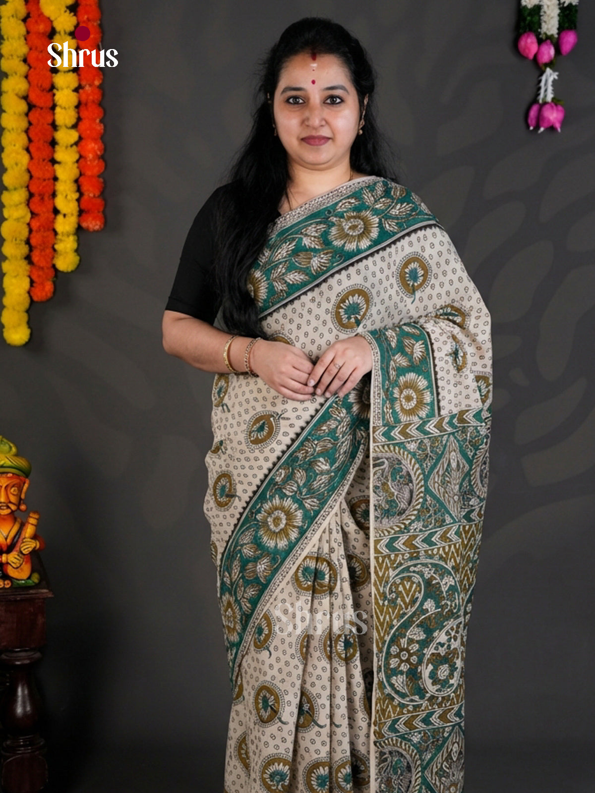 EBS01652 - kalamkari-cotton - Saree - Shop on Shrus.com