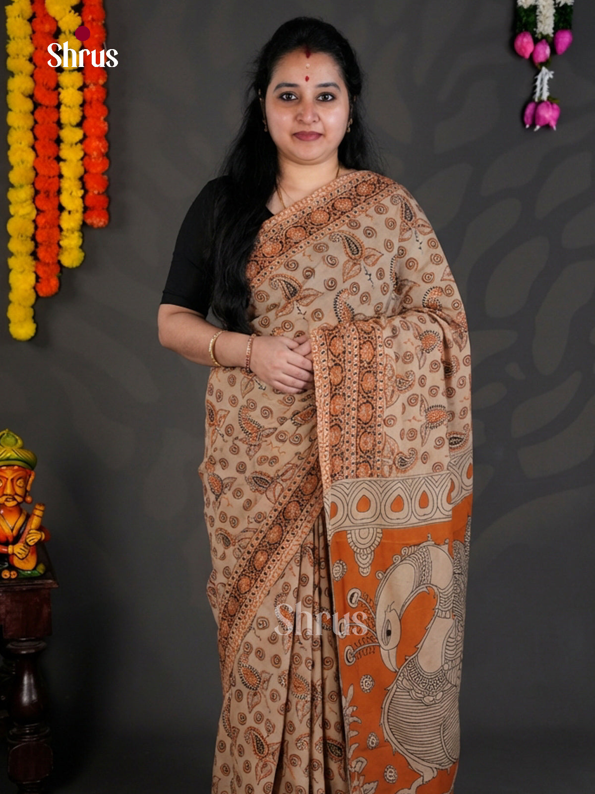 EBS01696 - kalamkari-cotton - Saree - Shop on Shrus.com