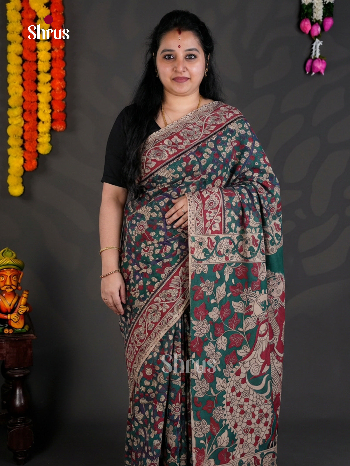 EBS01697 - kalamkari-cotton - Saree - Shop on Shrus.com