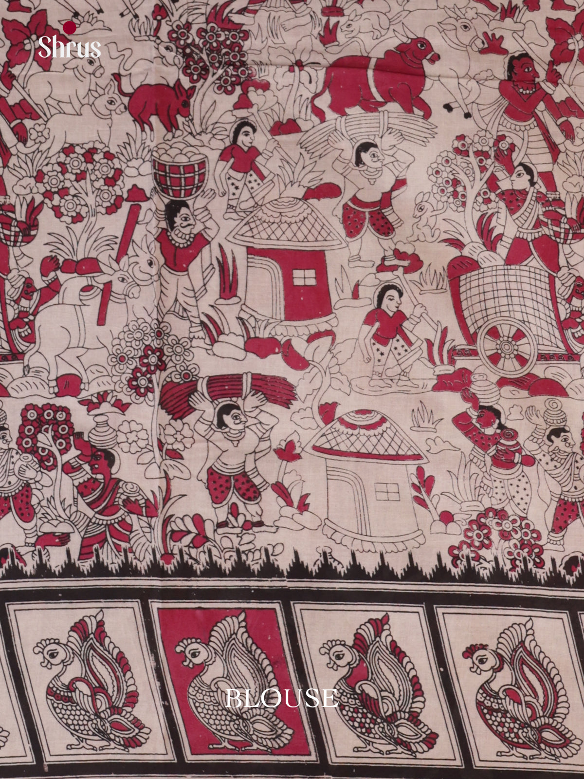 EBS01701 - kalamkari-cotton - Saree - Shop on Shrus.com