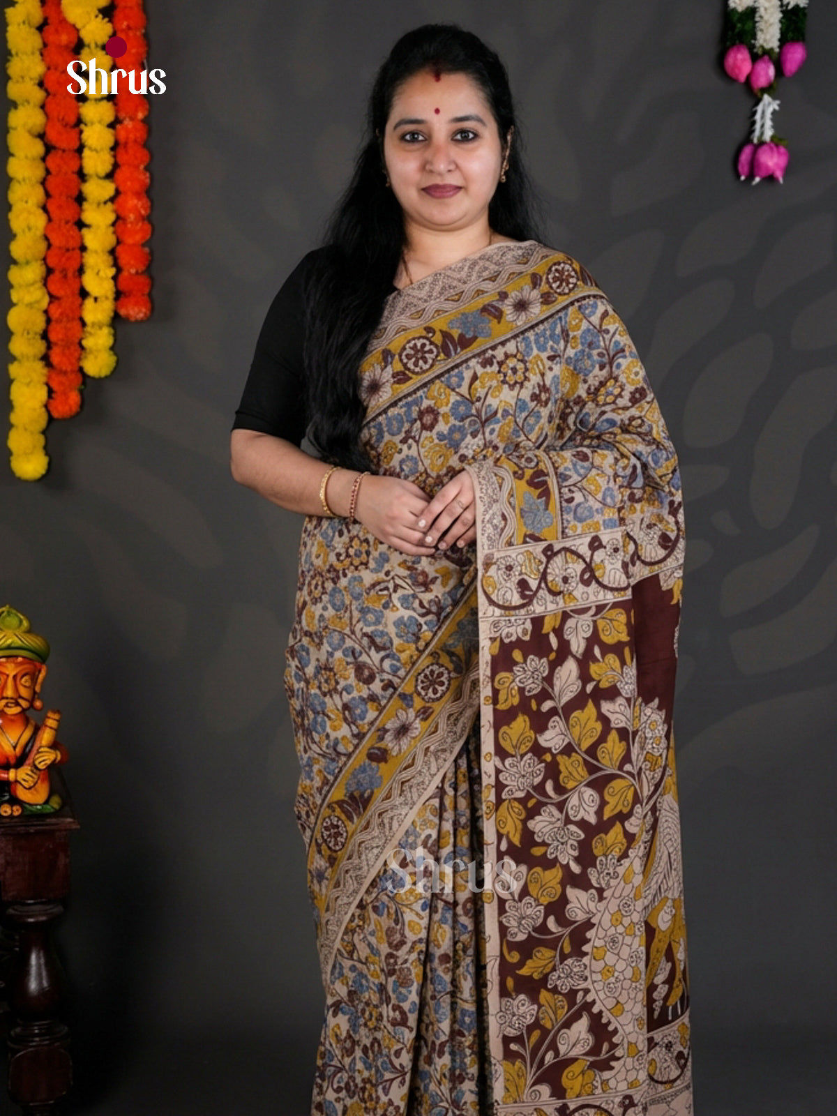 EBS01702 - kalamkari-cotton - Saree - Shop on Shrus.com