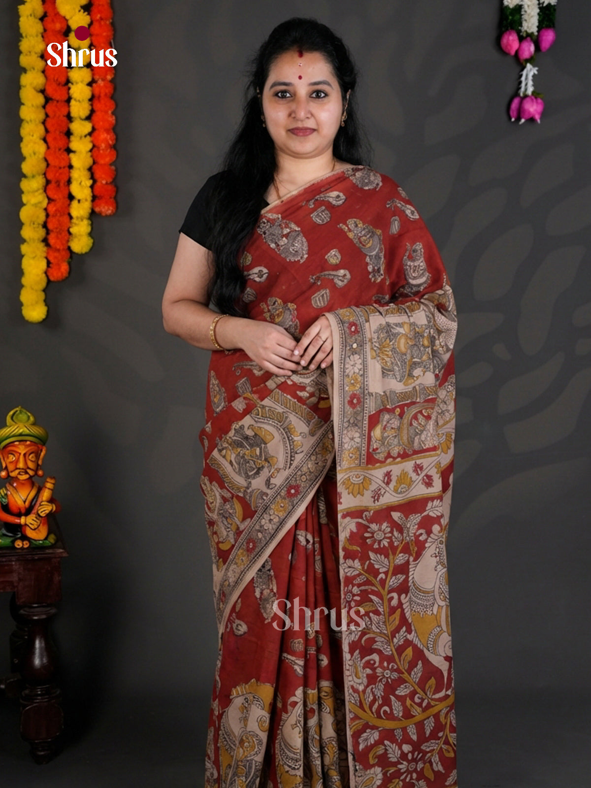 EBS01704 - kalamkari-cotton - Saree - Shop on Shrus.com