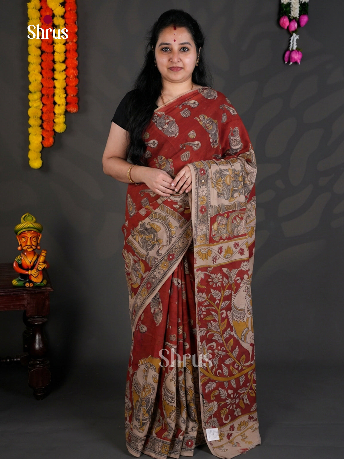EBS01704 - kalamkari-cotton - Saree - Shop on Shrus.com