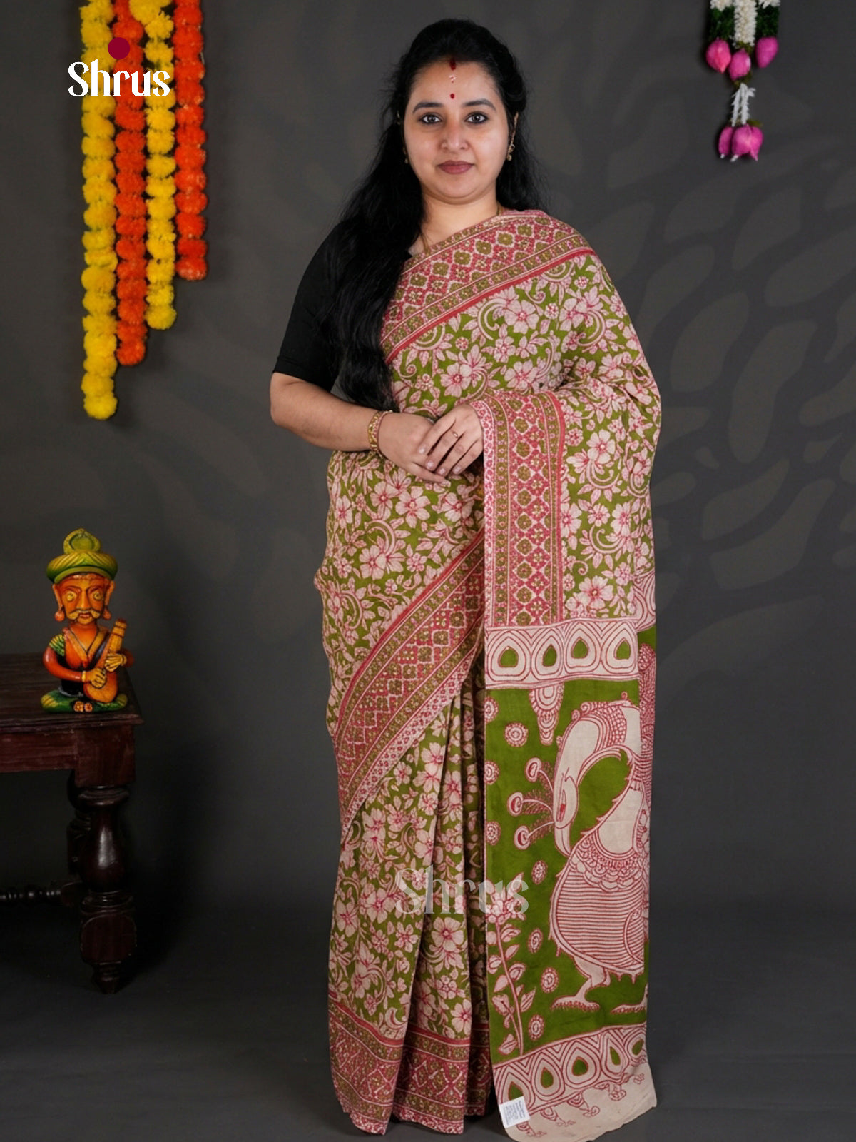 EBS01708 - kalamkari-cotton - Saree - Shop on Shrus.com