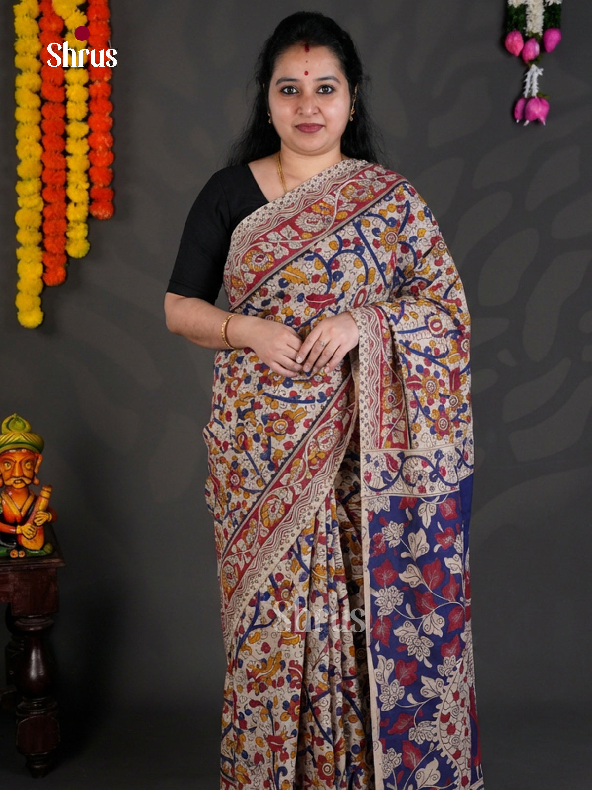 EBS01710 - kalamkari-cotton - Saree - Shop on Shrus.com