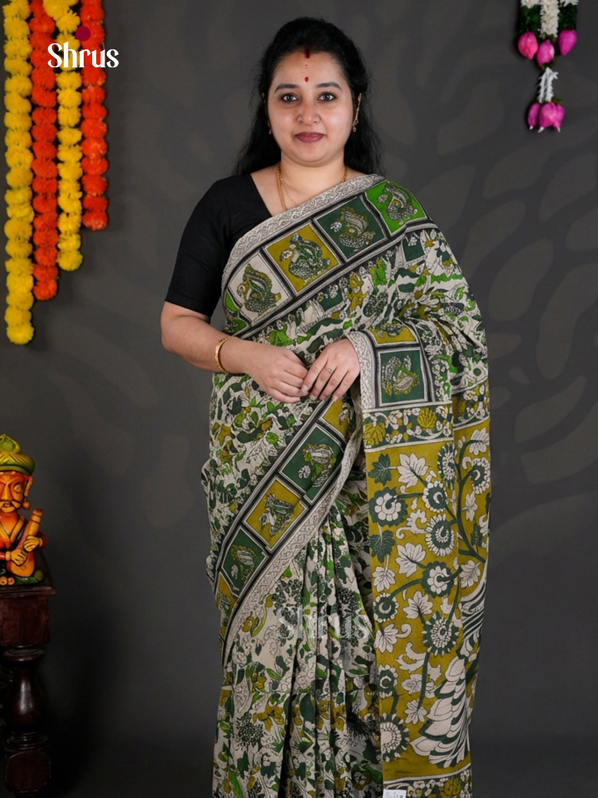 EBS01711 - kalamkari-cotton - Saree - Shop on Shrus.com