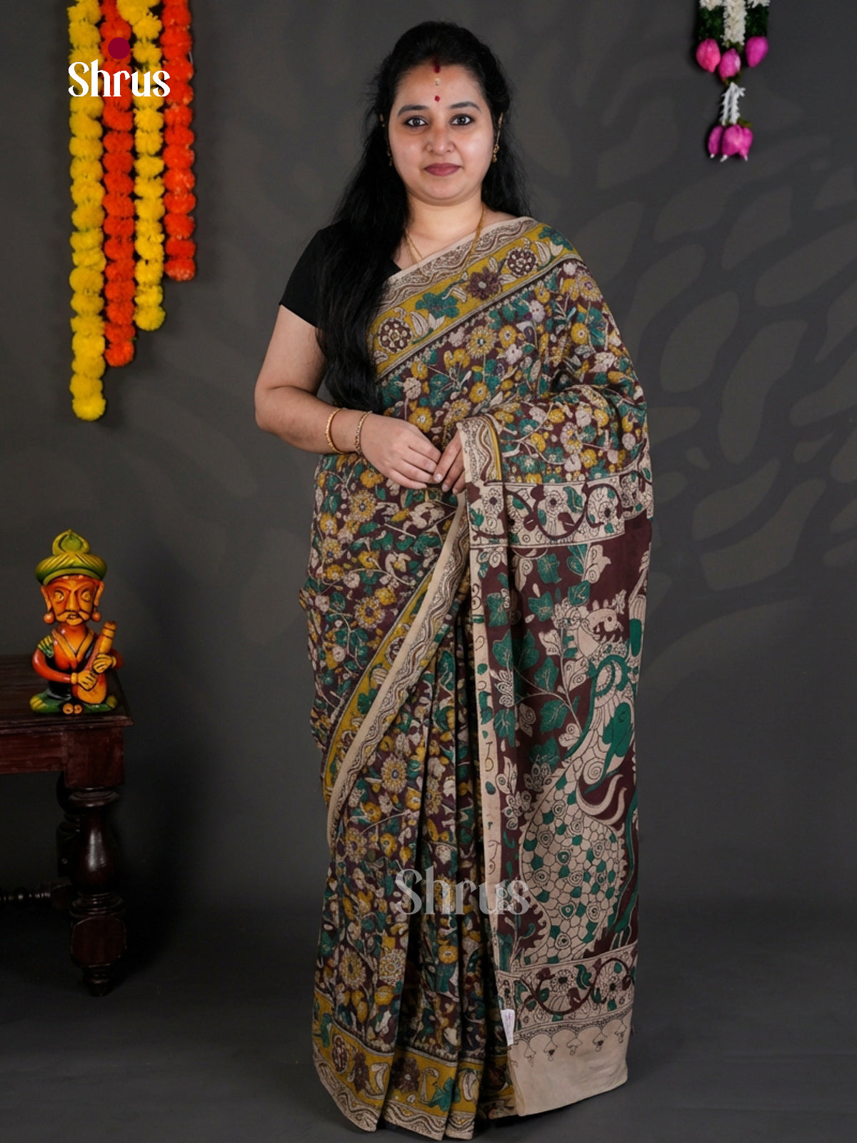 EBS01713 - kalamkari-cotton - Saree - Shop on Shrus.com