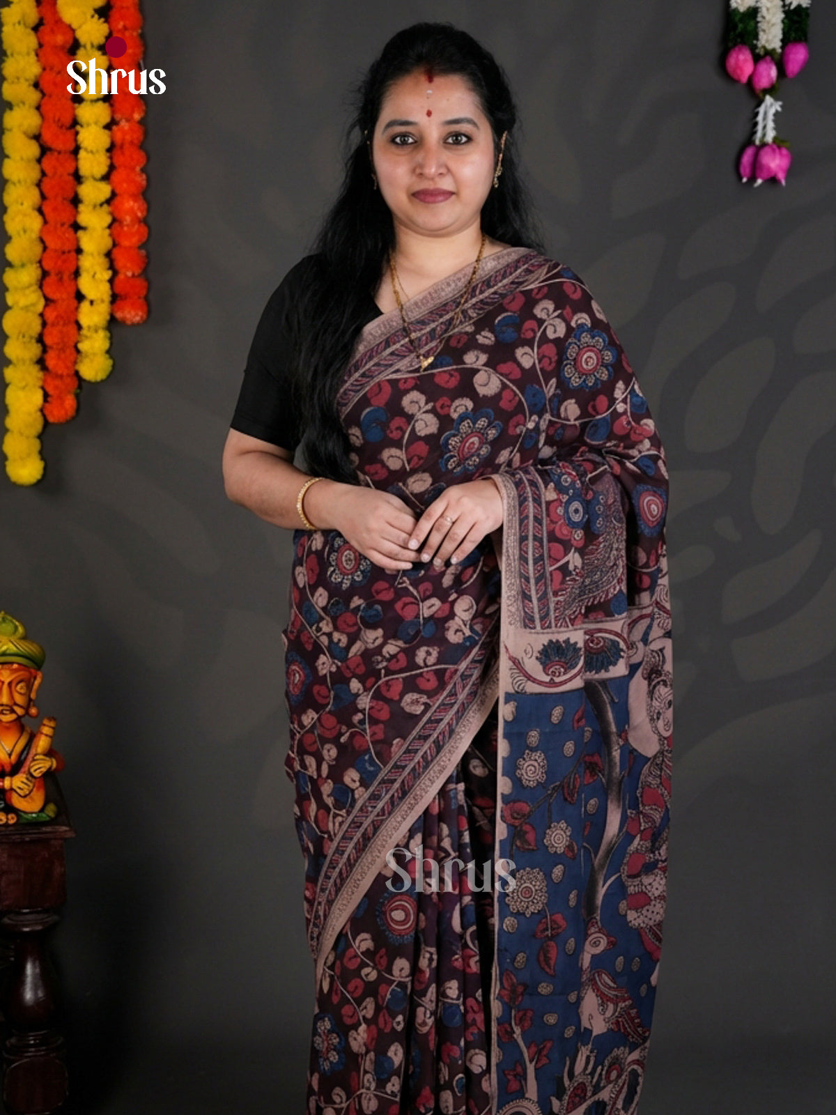 EBS01716 - kalamkari-cotton - Saree - Shop on Shrus.com