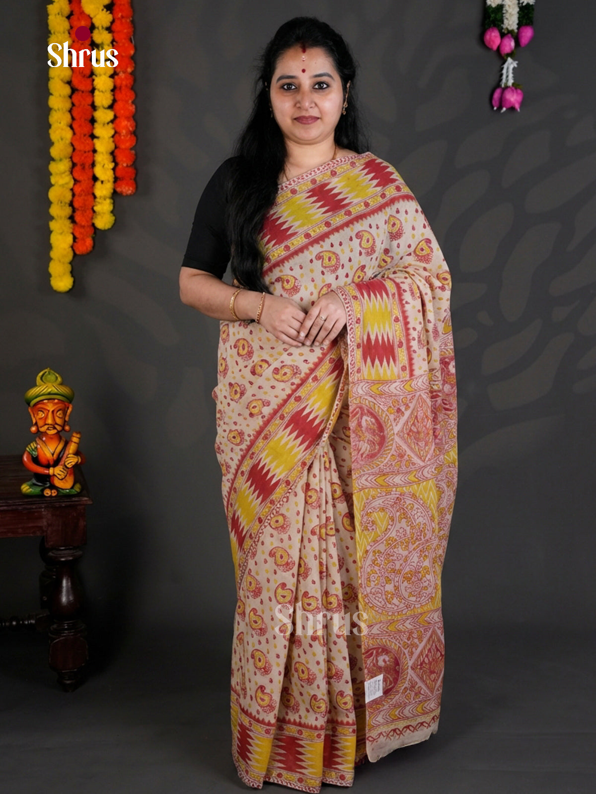 EBS01717 - kalamkari-cotton - Saree - Shop on Shrus.com