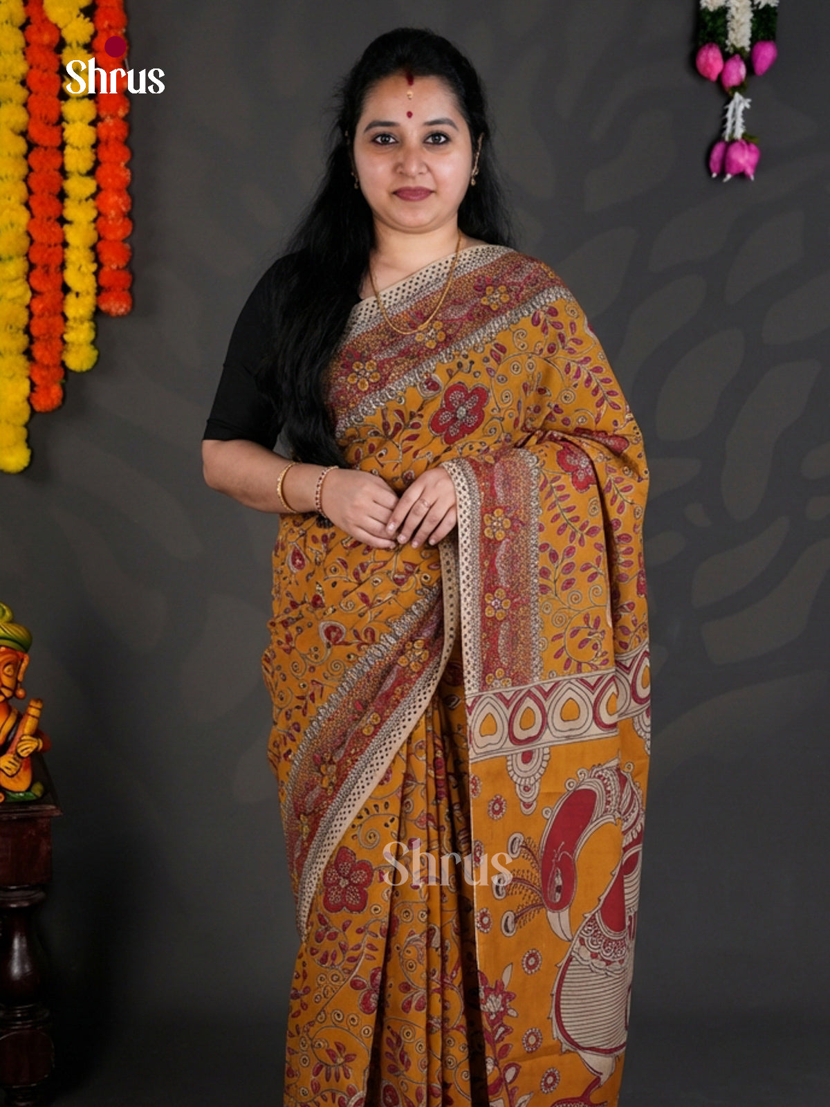 EBS01722 - kalamkari-cotton - Saree - Shop on Shrus.com