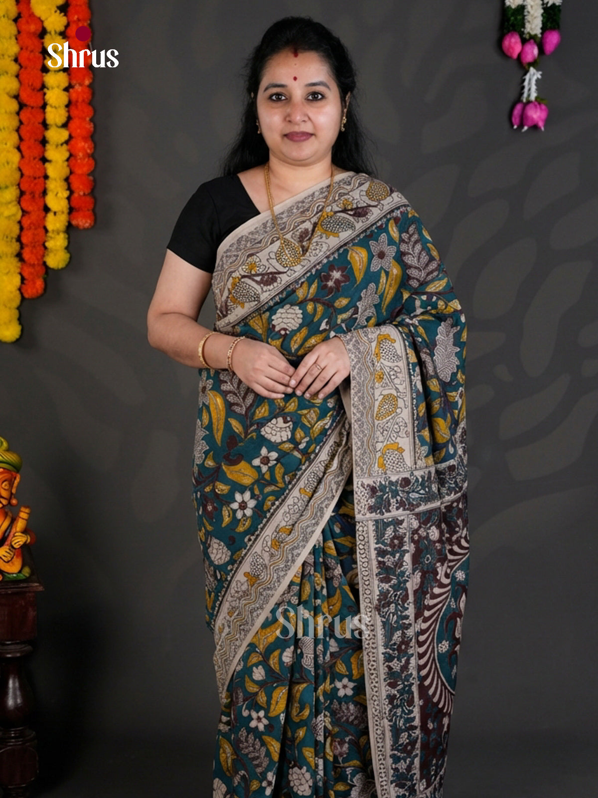 EBS01723 - kalamkari-cotton - Saree - Shop on Shrus.com