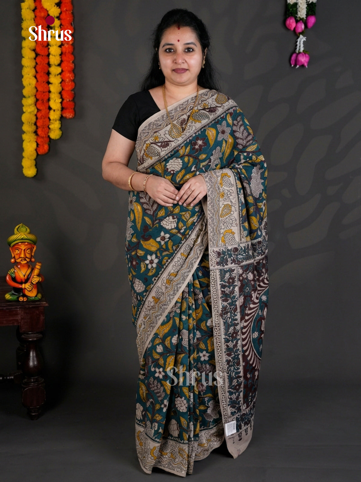 EBS01723 - kalamkari-cotton - Saree - Shop on Shrus.com