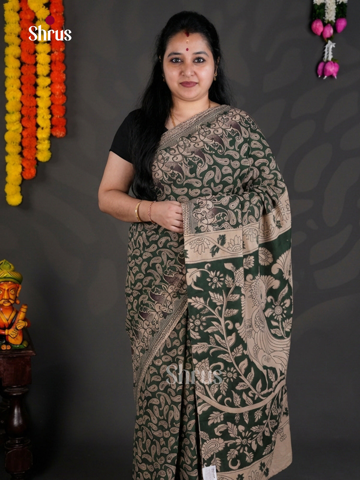EBS01726 - kalamkari-cotton - Saree - Shop on Shrus.com