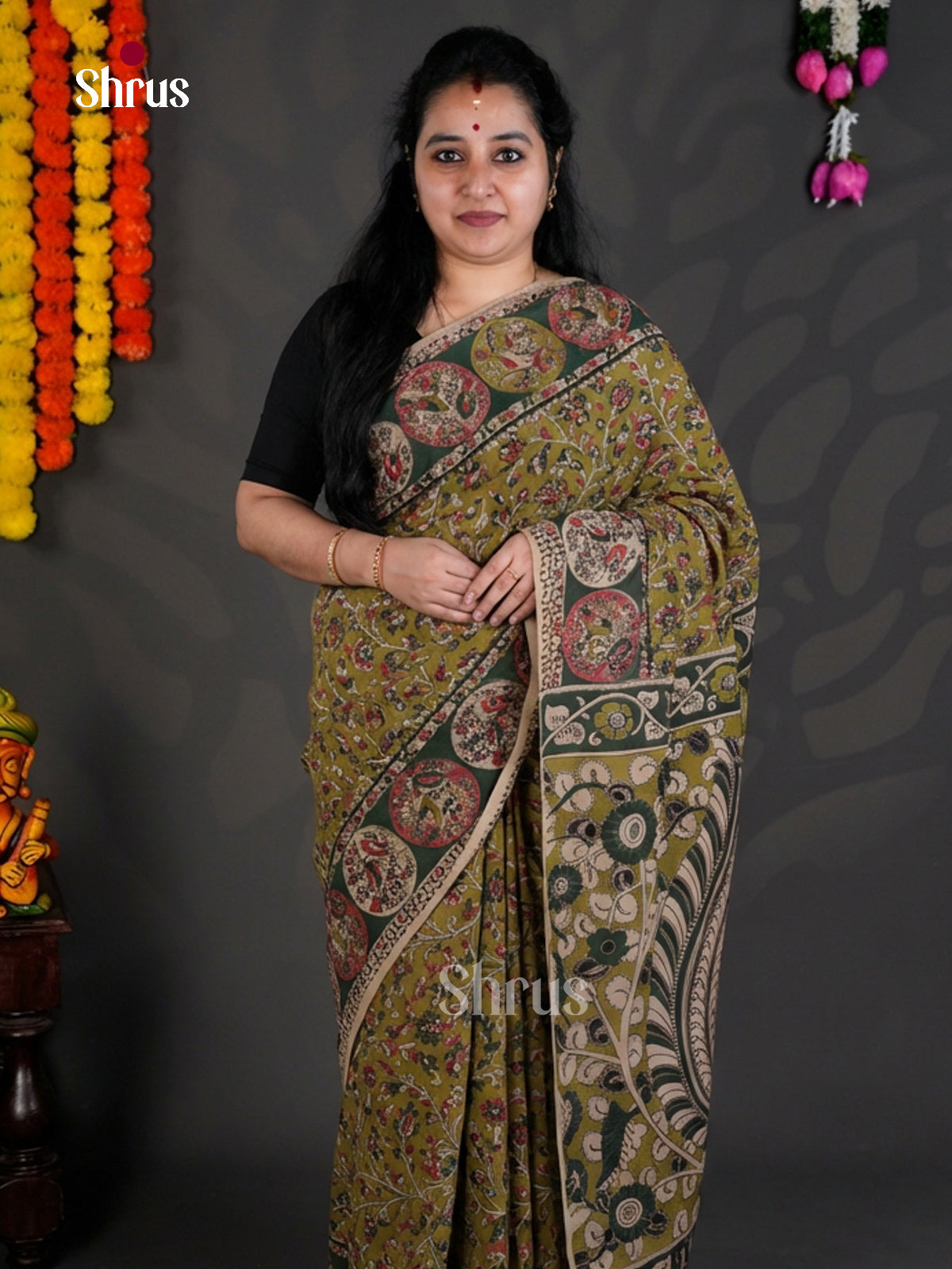 EBS01731 - kalamkari-cotton - Saree - Shop on Shrus.com