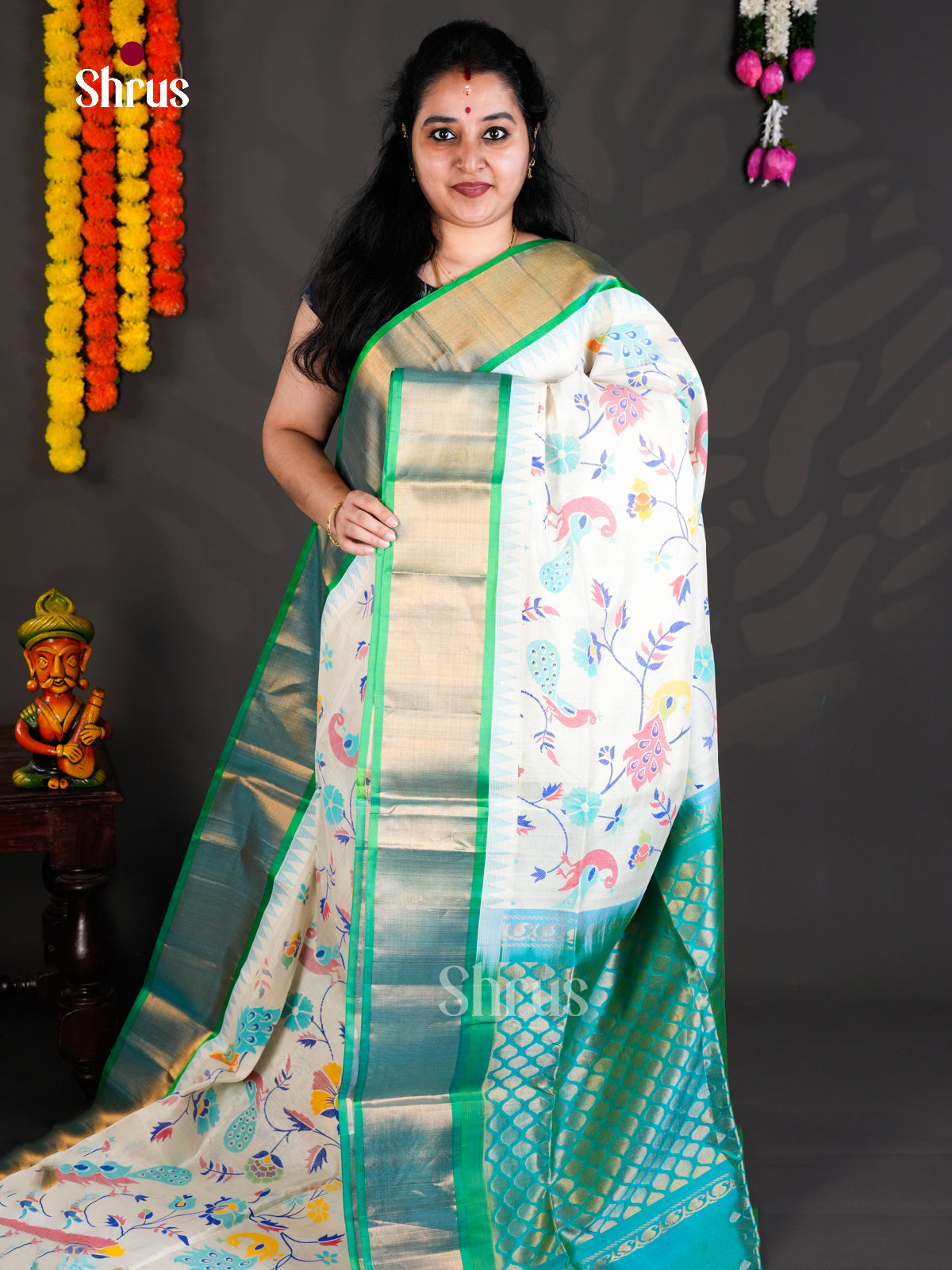 EBS01800 - Hindolam - Saree - Shop on Shrus.com