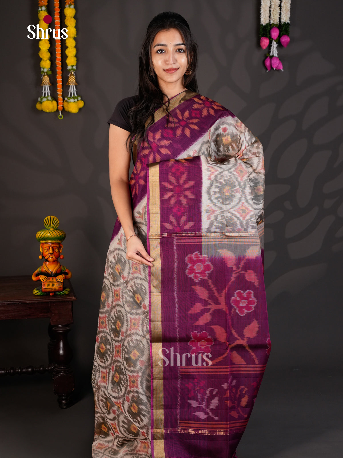 EBS01871 - Pochampally sico - Saree - Shop on Shrus.com