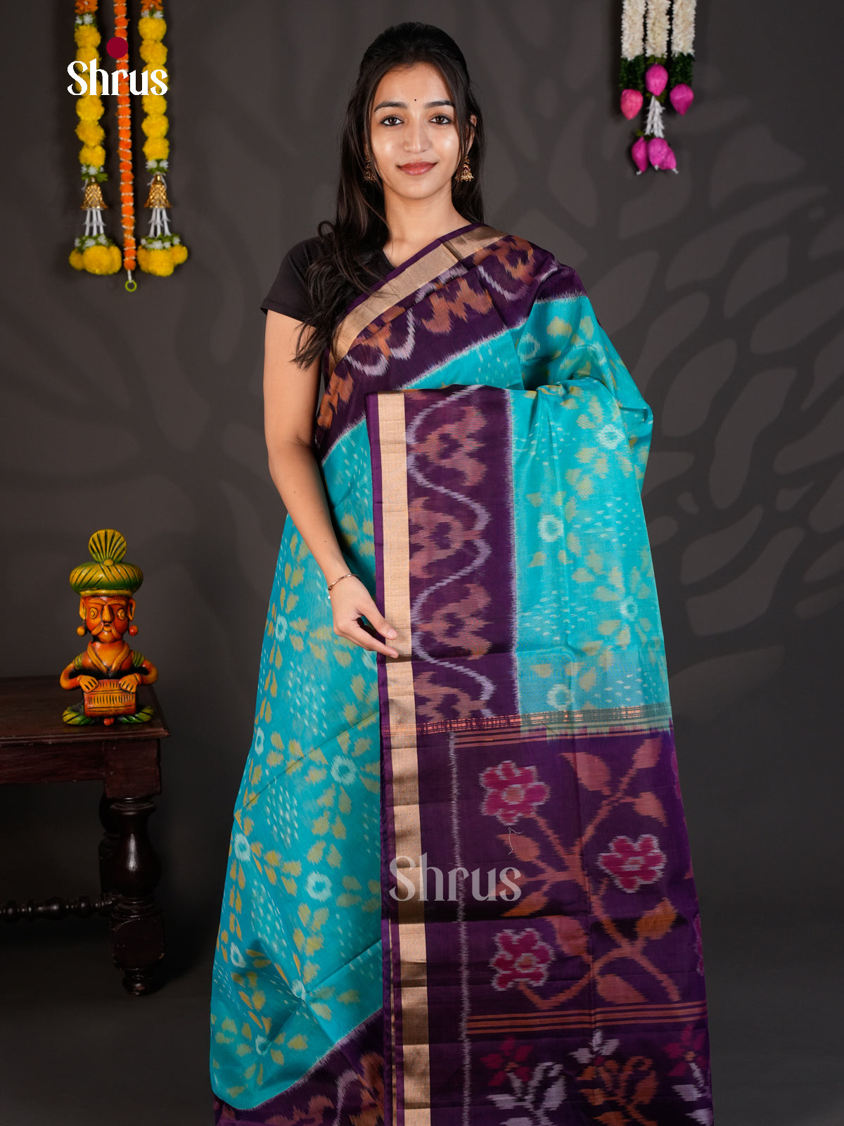 EBS01886 - Pochampally sico - Saree - Shop on Shrus.com