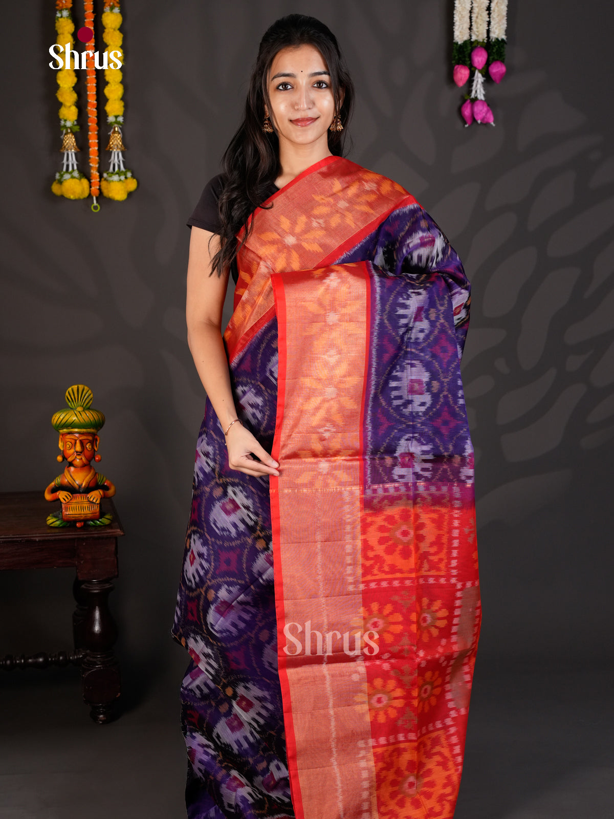 EBS01890 - Pochampally sico - Saree - Shop on Shrus.com