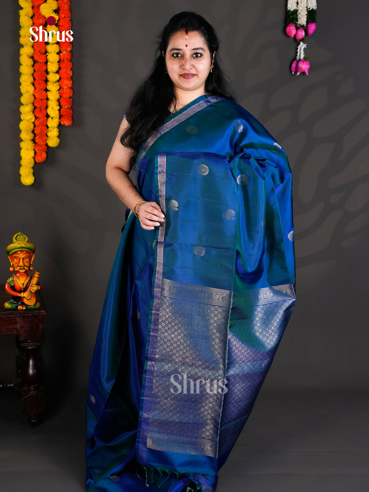 EBS01933 - Softsilk-halfpure - Saree - Shop on Shrus.com