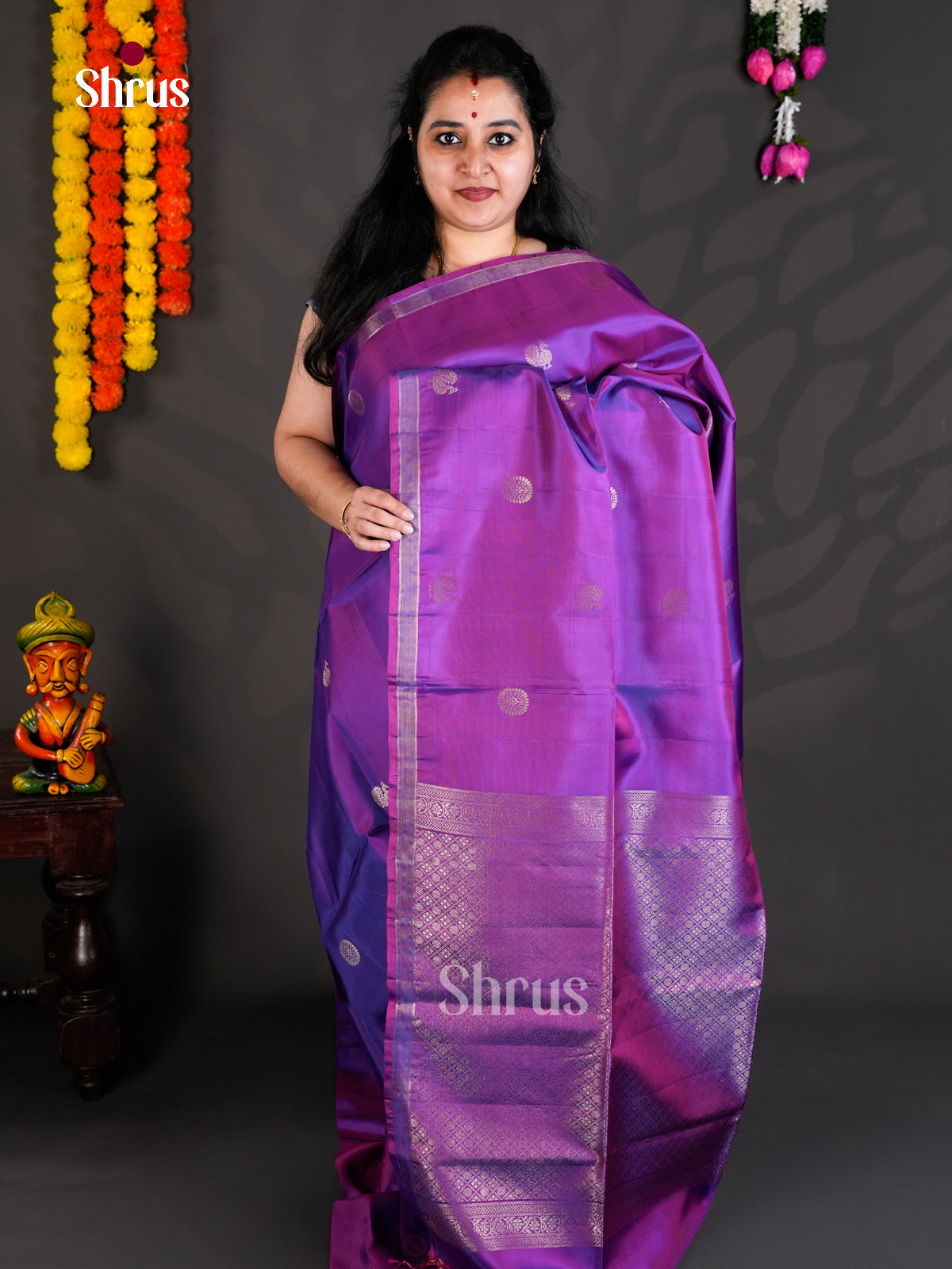 EBS01934 - Softsilk-halfpure - Saree - Shop on Shrus.com
