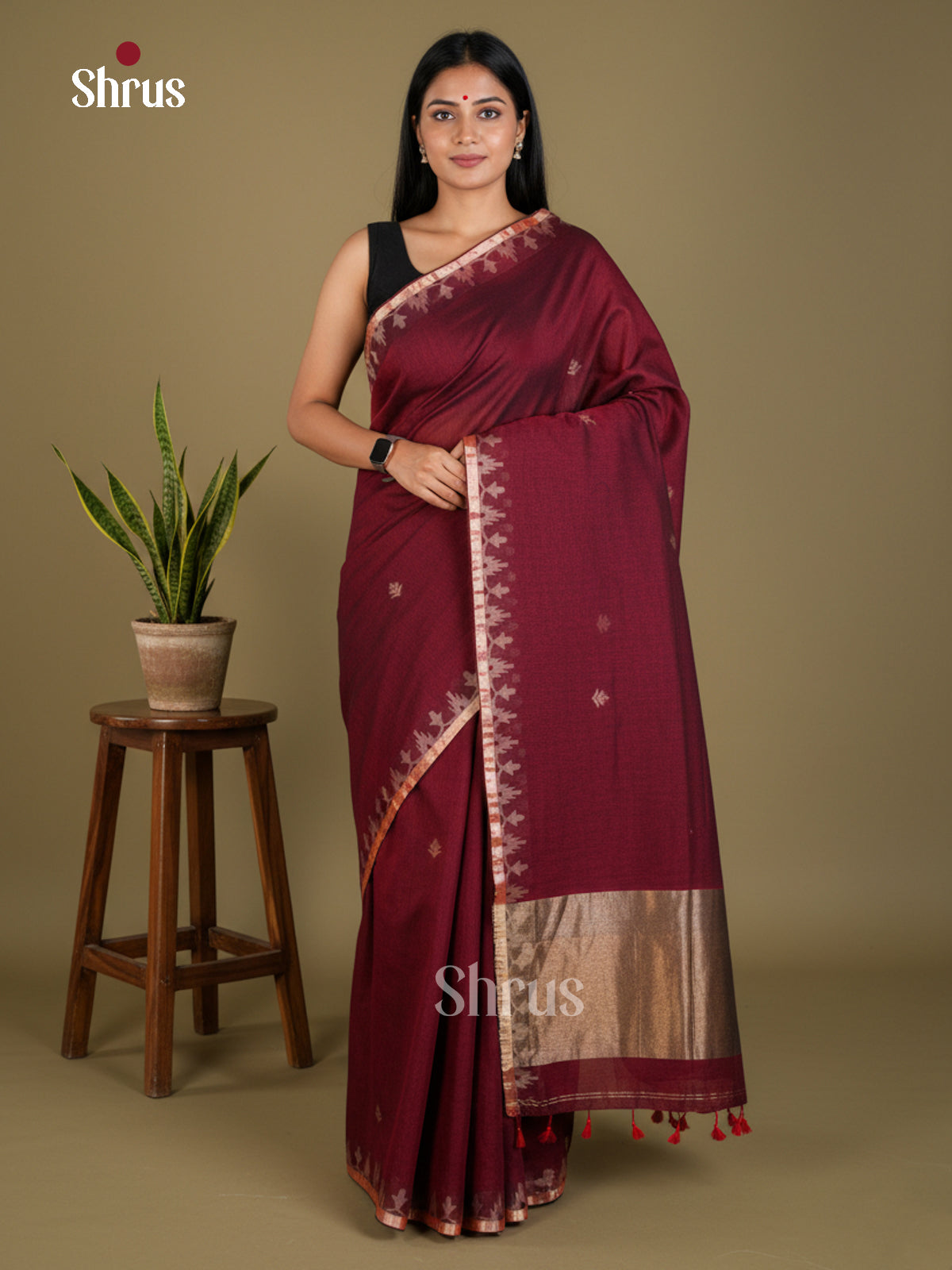 EBS03006 - Bengal cotton - Saree - Shop on Shrus.com
