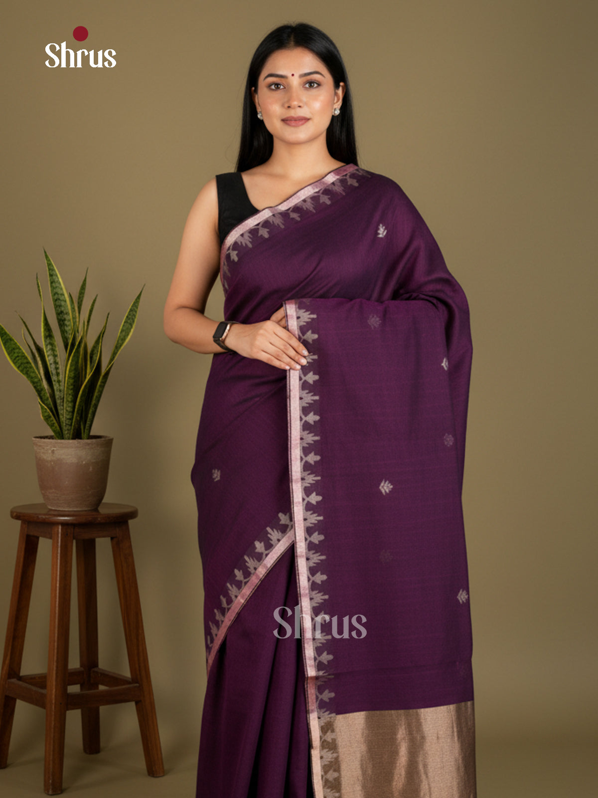 EBS03007 - Bengal cotton - Saree - Shop on Shrus.com