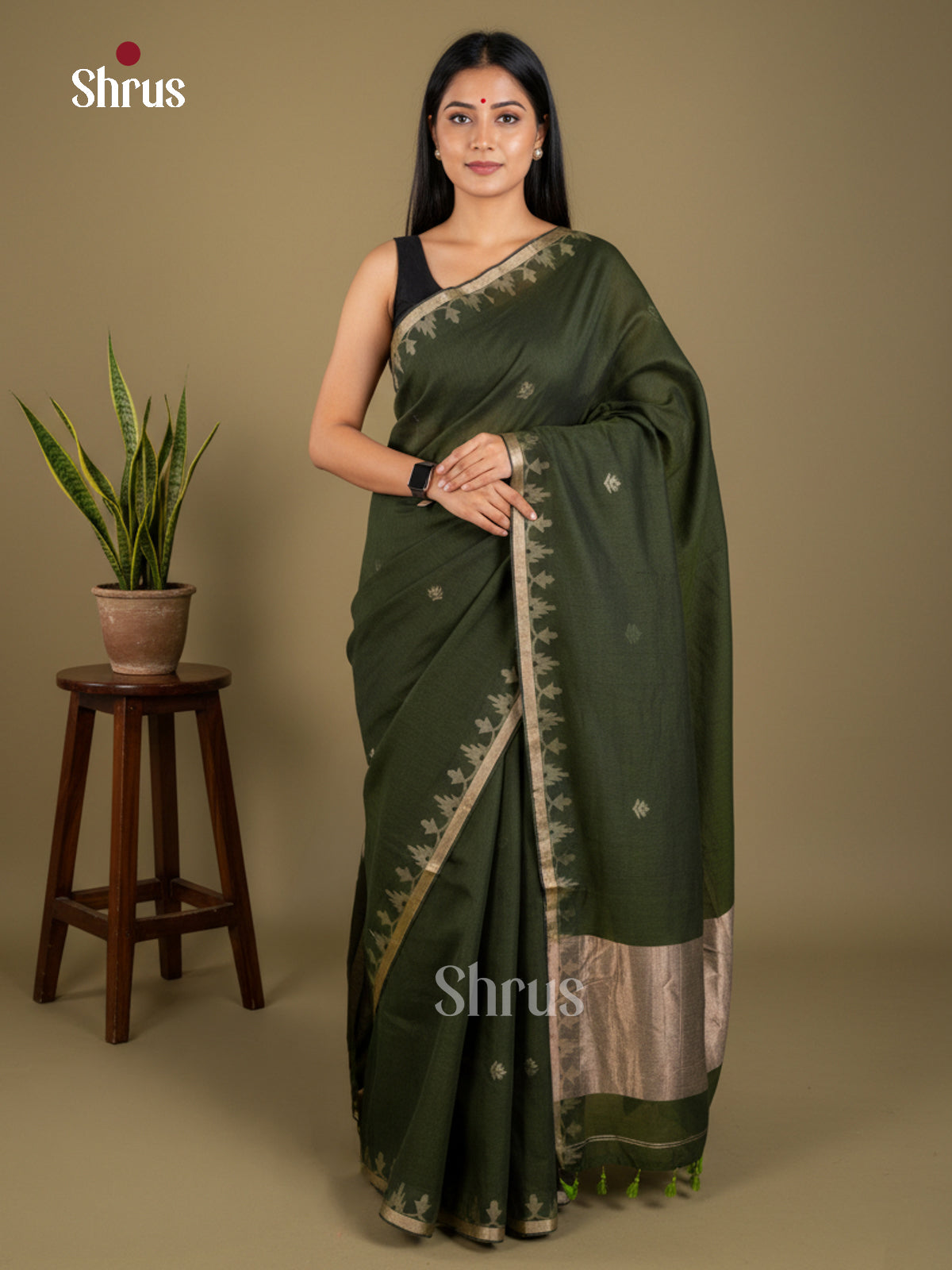 EBS03009 - Bengal cotton - Saree - Shop on Shrus.com