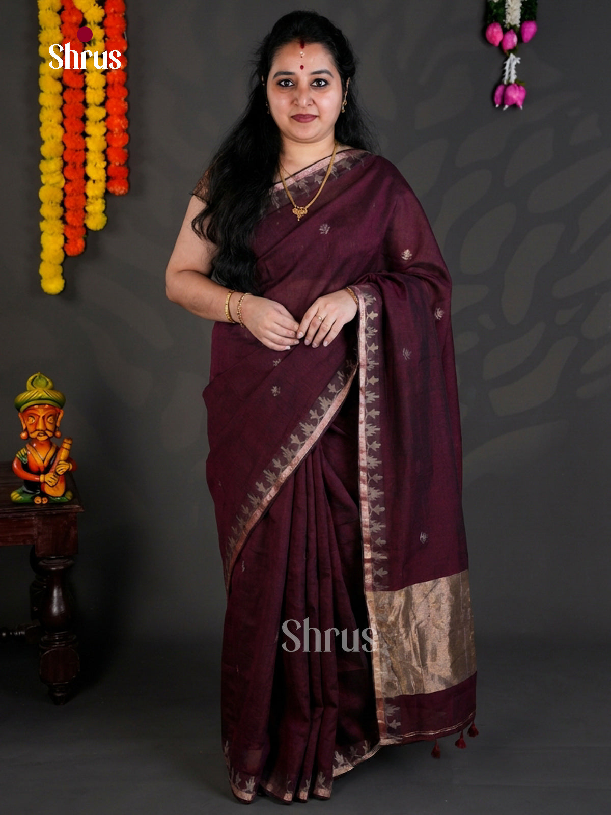 EBS03010 - Bengal cotton - Saree - Shop on Shrus.com