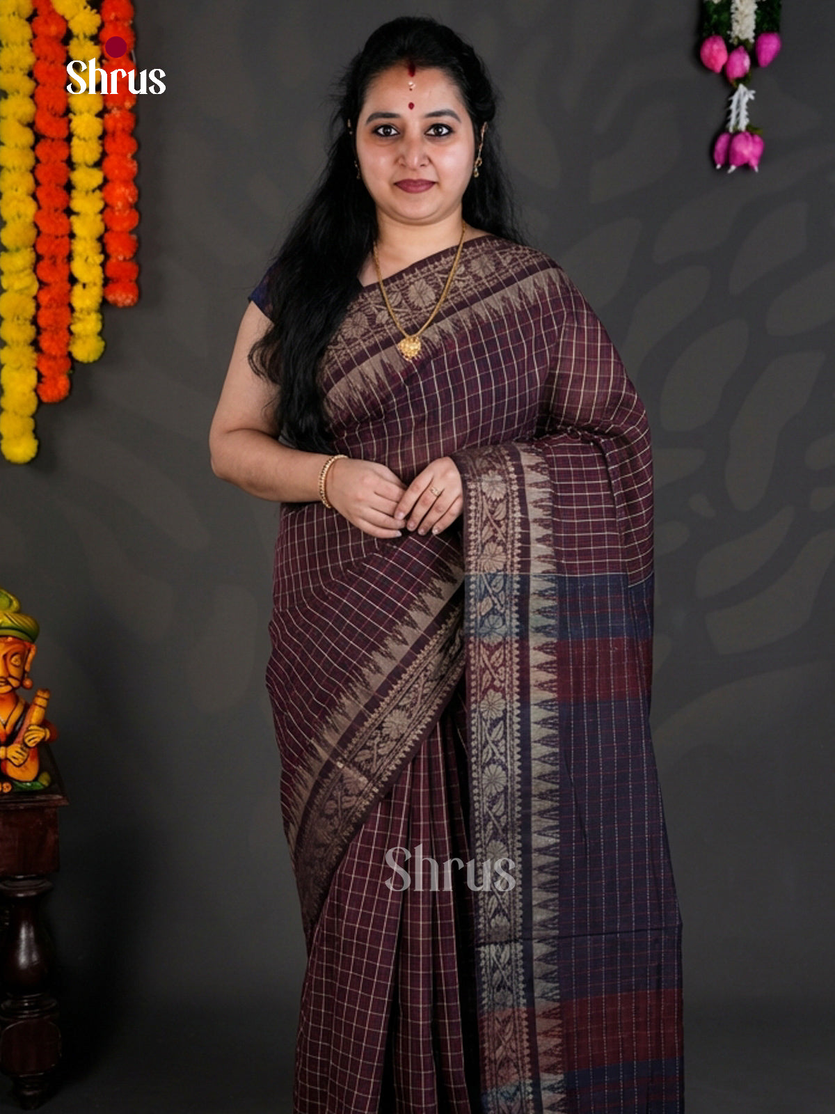EBS03018 - Bengal cotton - Saree - Shop on Shrus.com