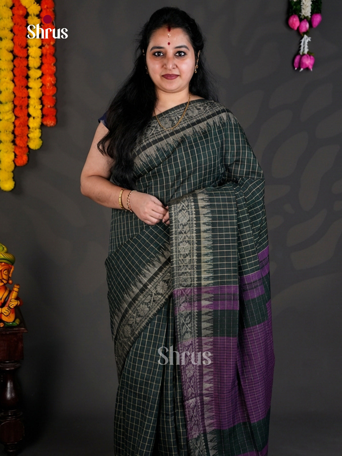 EBS03019 - Bengal cotton - Saree - Shop on Shrus.com