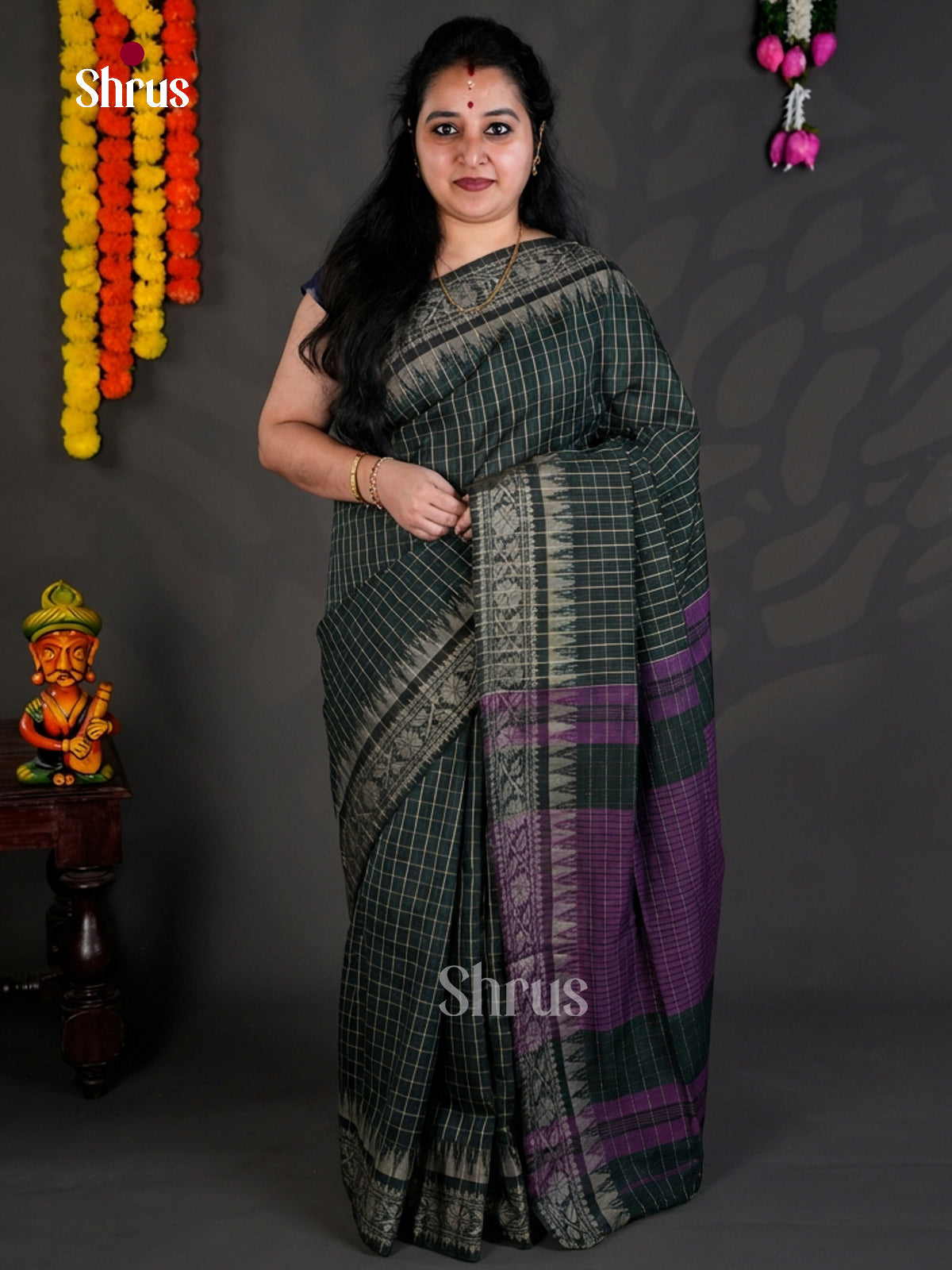 EBS03019 - Bengal cotton - Saree - Shop on Shrus.com