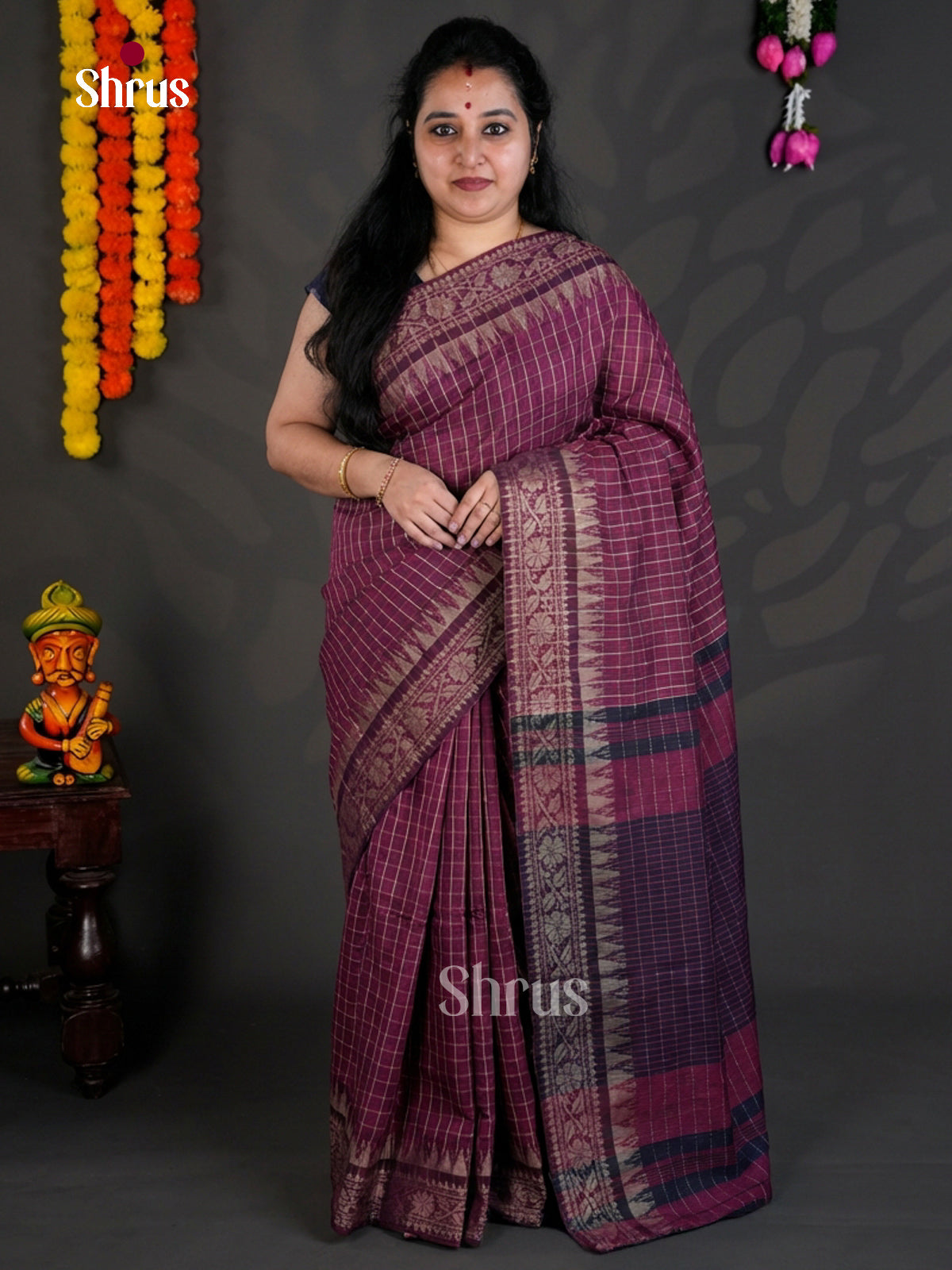 EBS03020 - Bengal cotton - Saree - Shop on Shrus.com