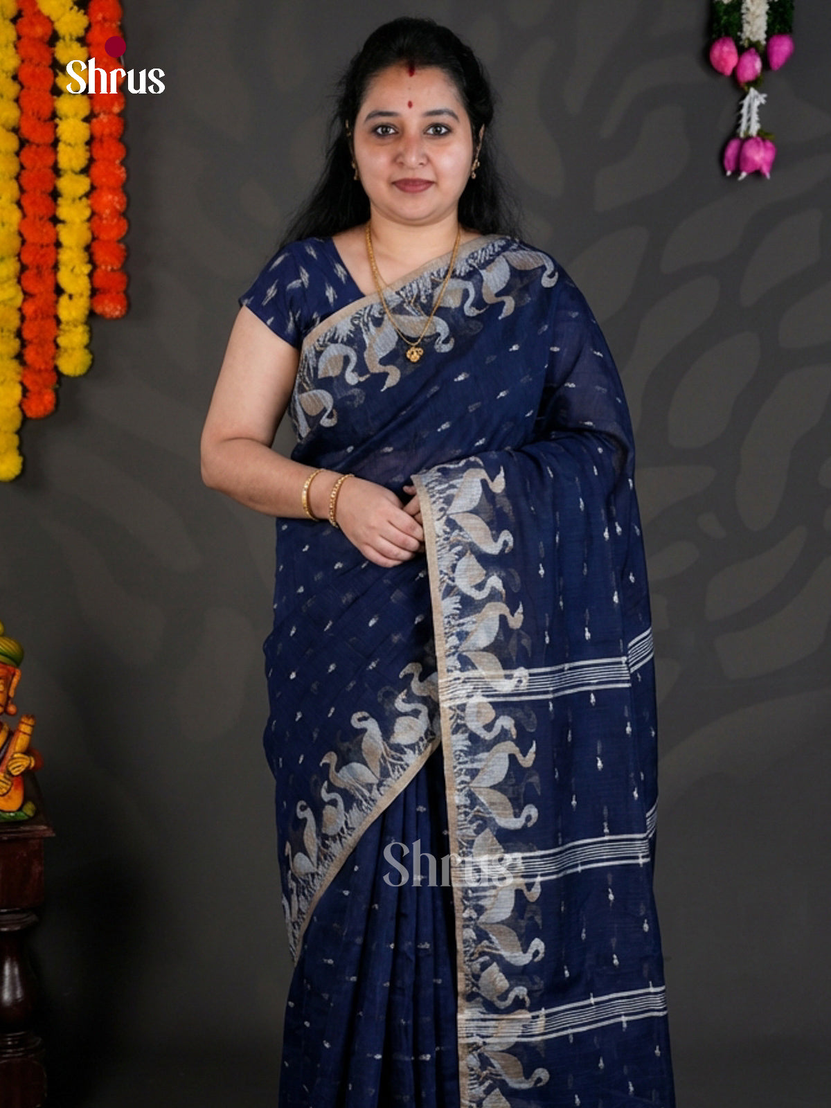 EBS03080 - Bengal cotton - Saree - Shop on Shrus.com