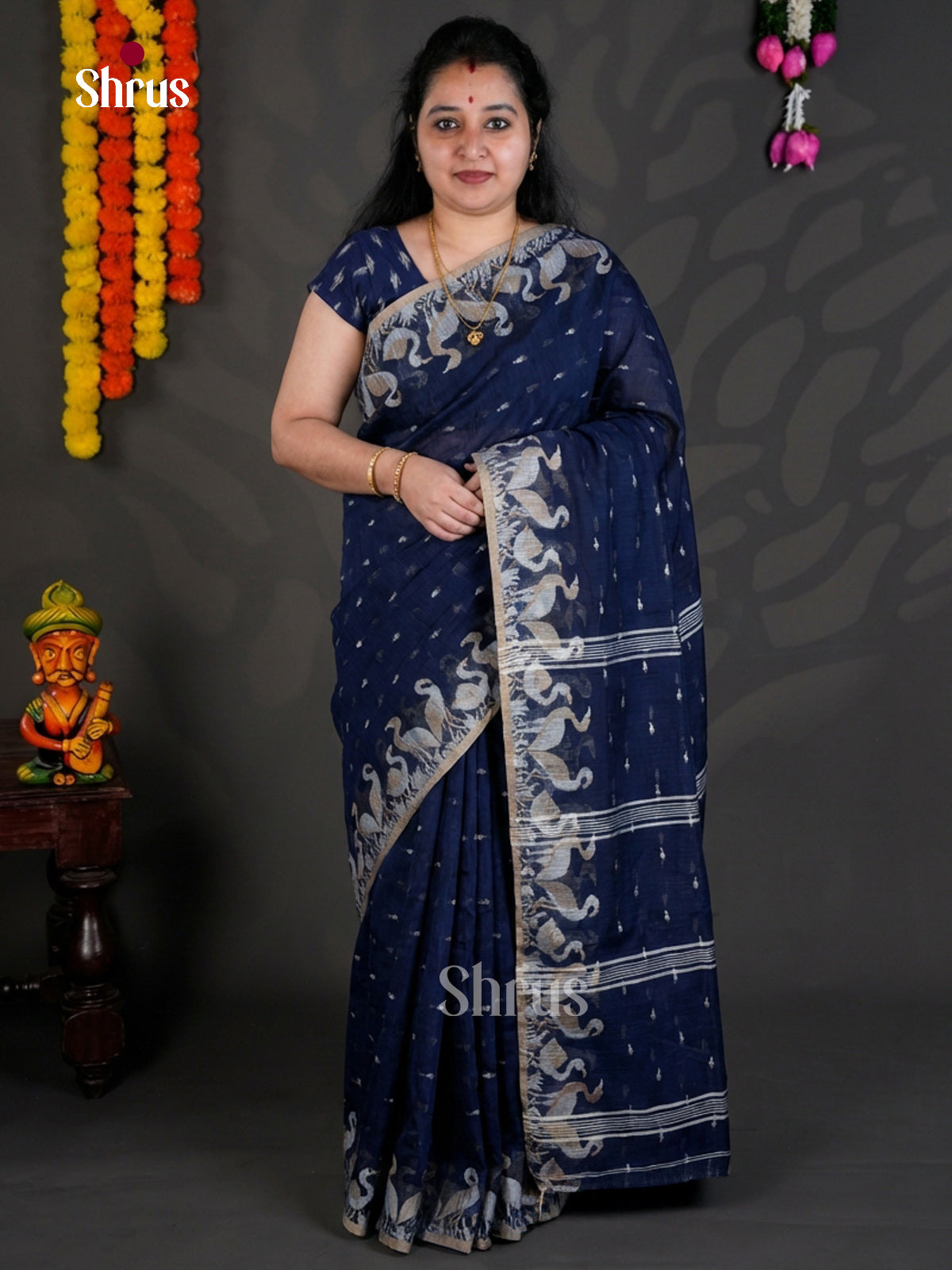 EBS03080 - Bengal cotton - Saree - Shop on Shrus.com