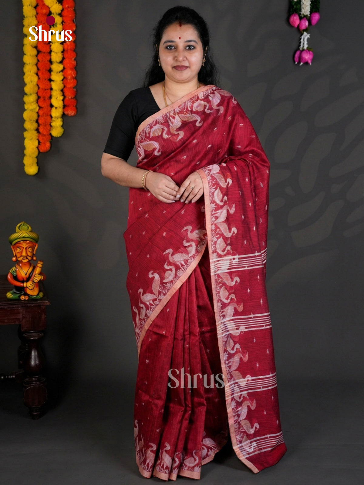 EBS03088 - Bengal cotton - Saree - Shop on Shrus.com
