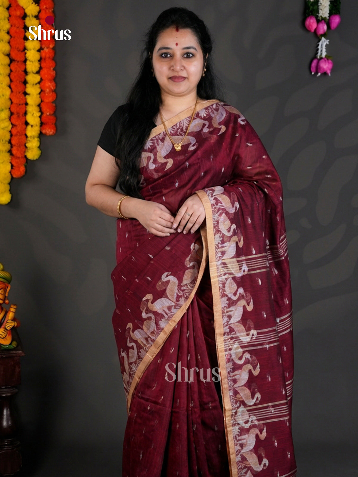 EBS03090 - Bengal cotton - Saree - Shop on Shrus.com