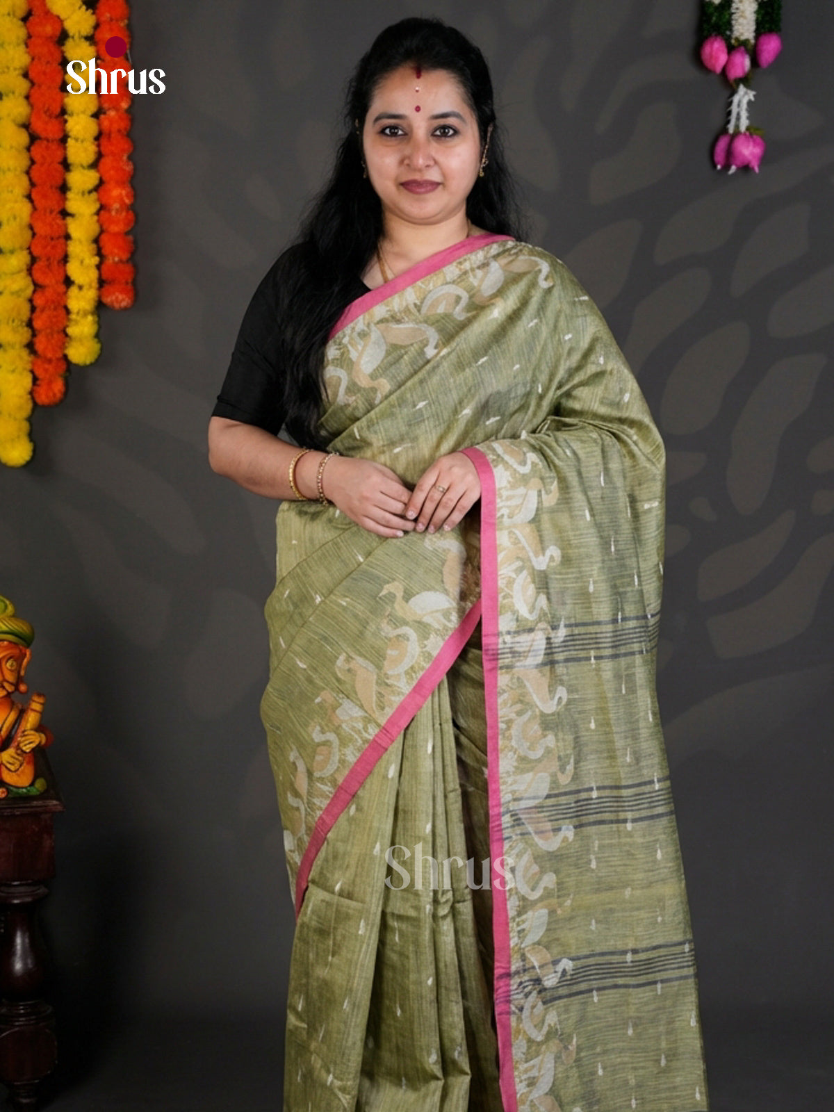 EBS03091 - Bengal cotton - Saree - Shop on Shrus.com