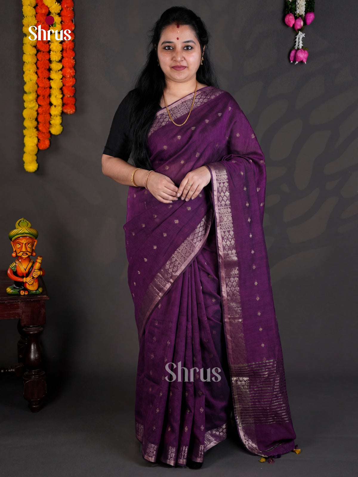 EBS03096 - Bengal cotton - Saree - Shop on Shrus.com