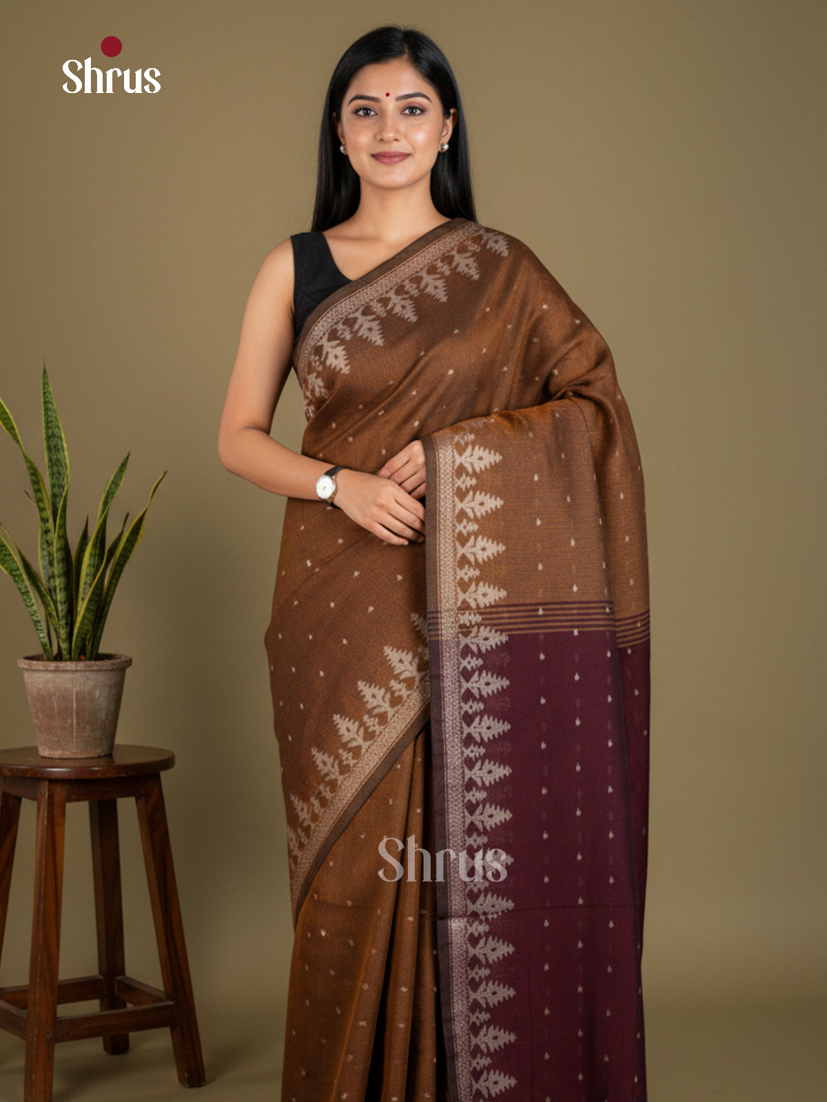 EBS03123 - Bengal cotton - Saree - Shop on Shrus.com