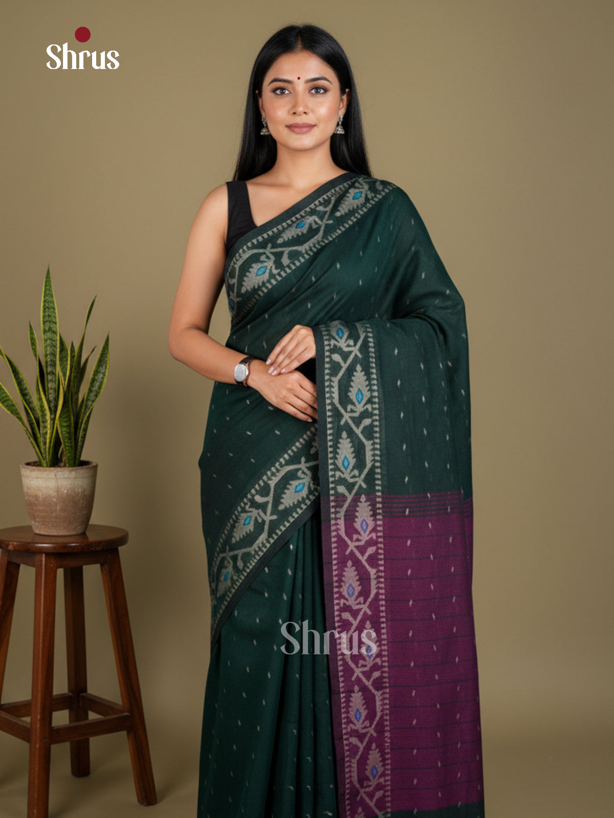 EBS03139 - Bengal cotton - Saree - Shop on Shrus.com