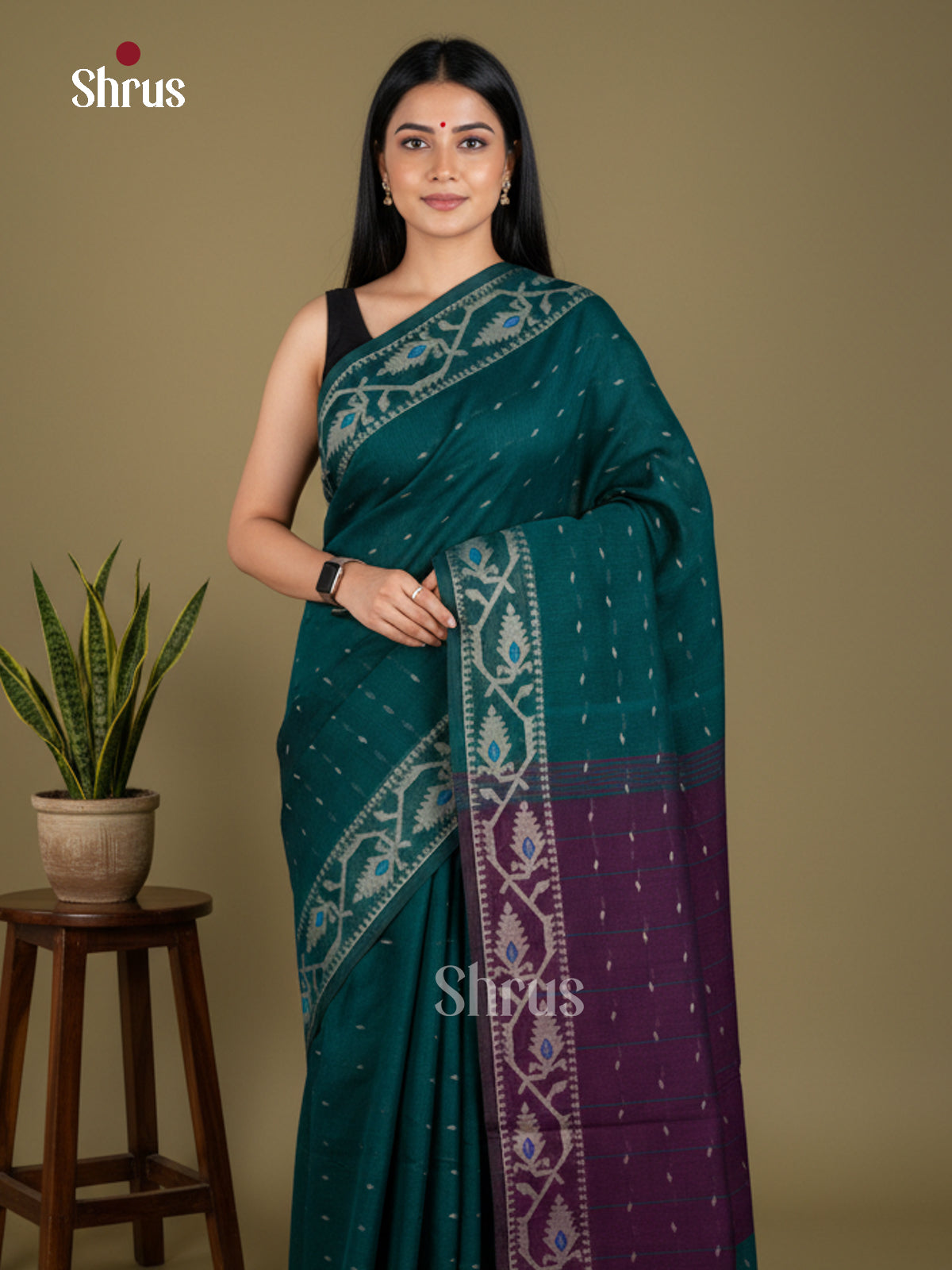 EBS03141 - Bengal cotton - Saree - Shop on Shrus.com