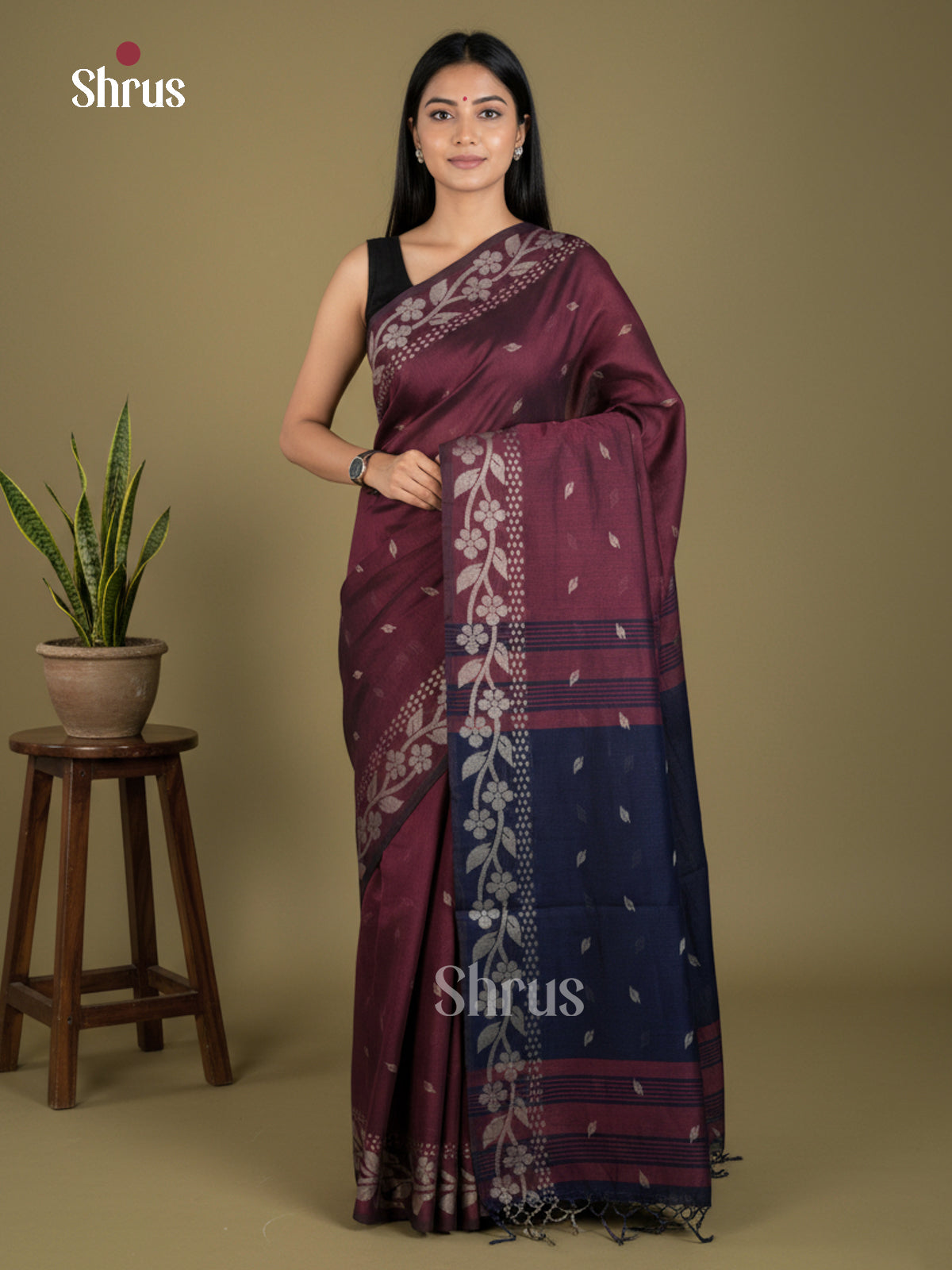 EBS03144 - Bengal cotton - Saree - Shop on Shrus.com