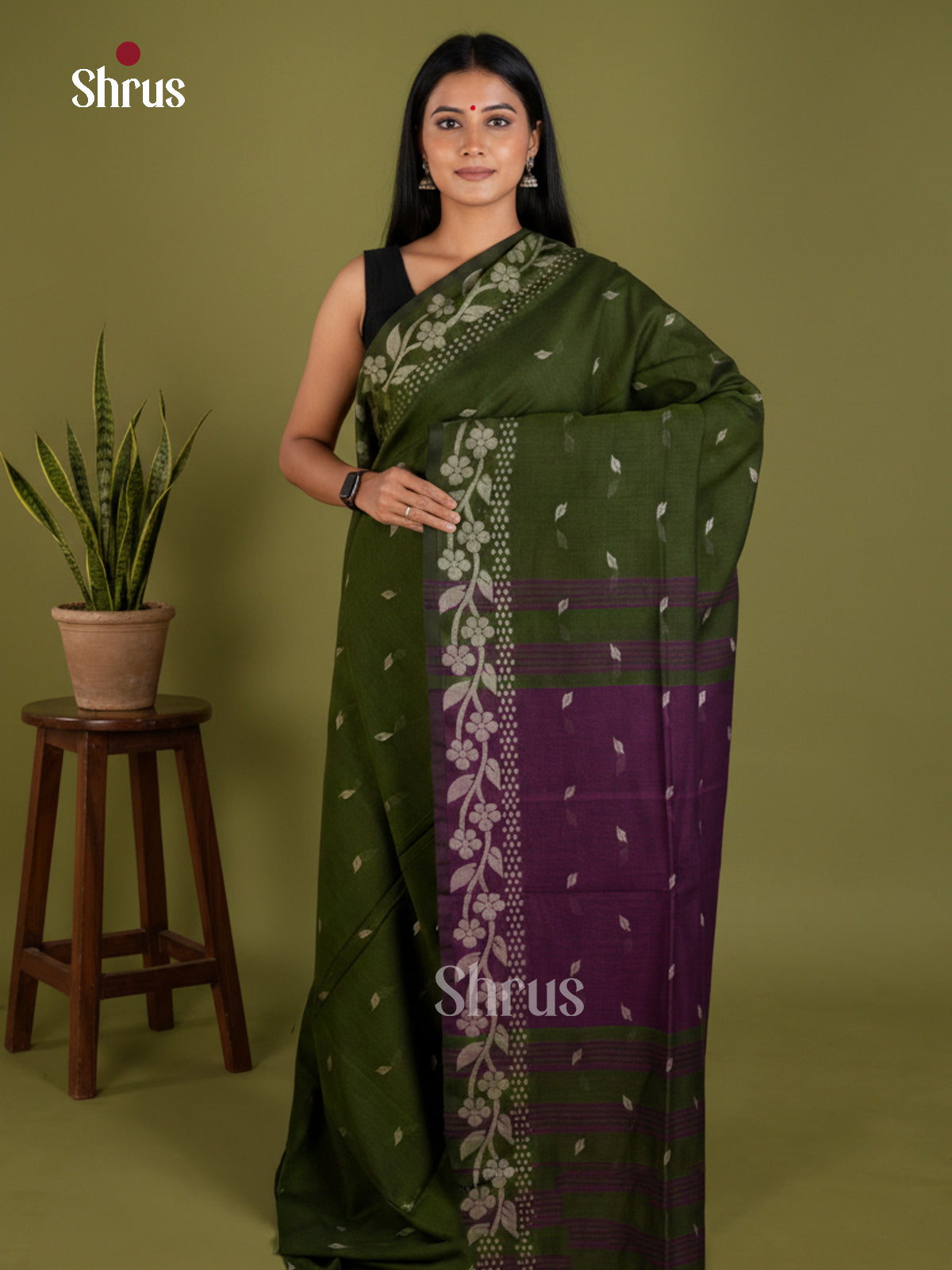 EBS03146 - Bengal cotton - Saree - Shop on Shrus.com