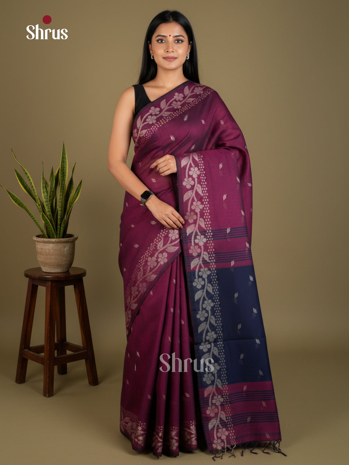 EBS03147 - Bengal cotton - Saree - Shop on Shrus.com