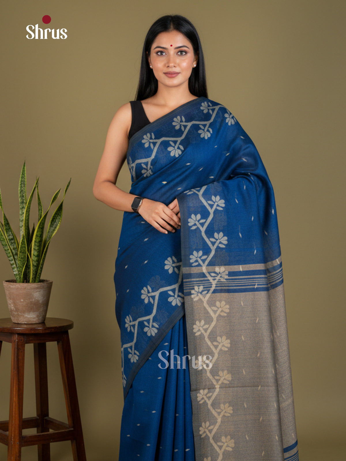 EBS03163 - Bengal cotton - Saree - Shop on Shrus.com