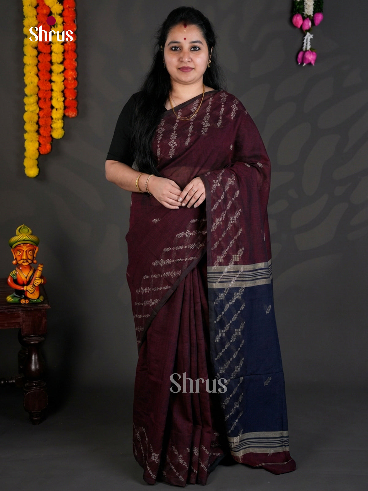 EBS03180 - Bengal cotton - Saree - Shop on Shrus.com